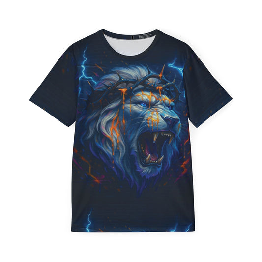Graffiti Lion of Judah Polyester Tee (AOP)