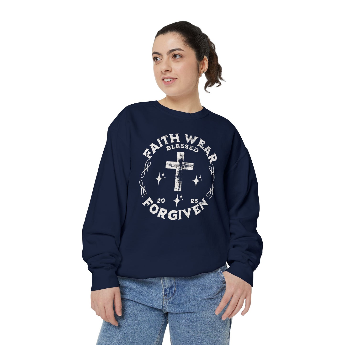 Faith Wear-Unisex Garment-Dyed Sweatshirt