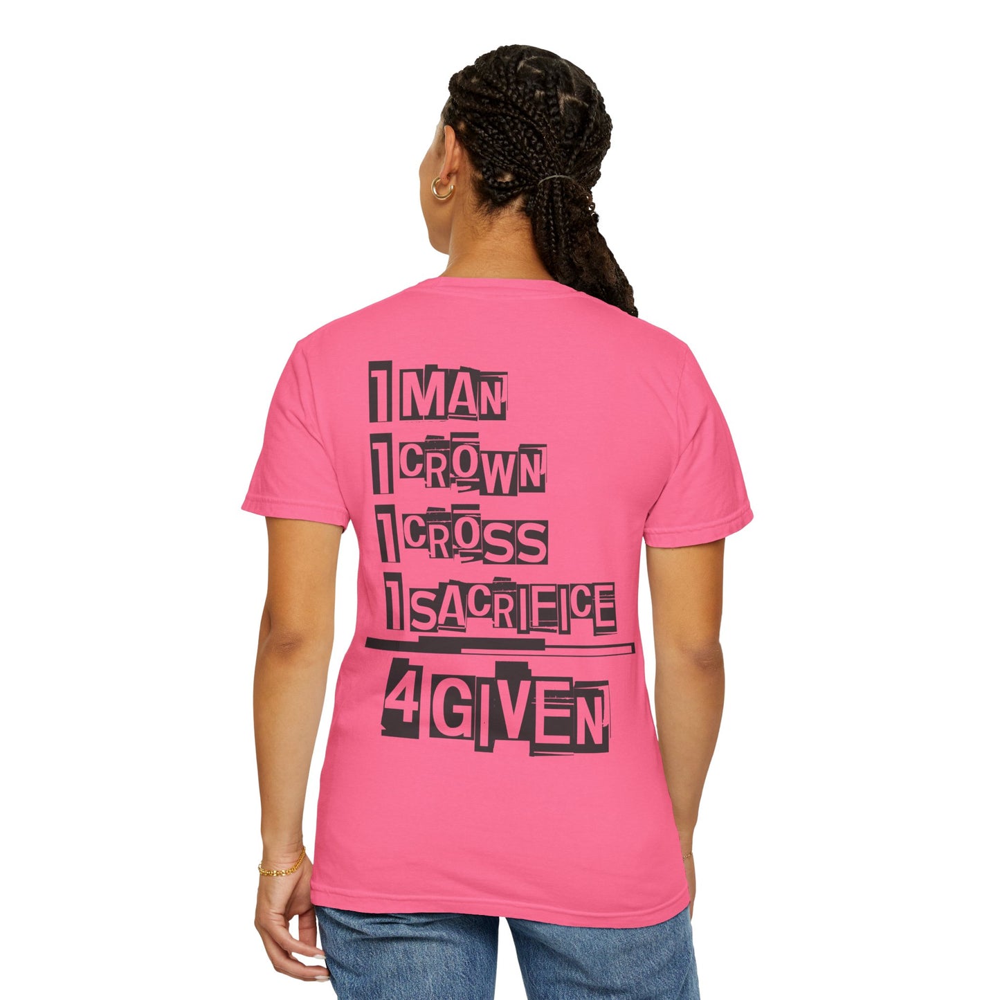 Christian "1 Man" Unisex T-shirt - Jesus Sacrifice Design