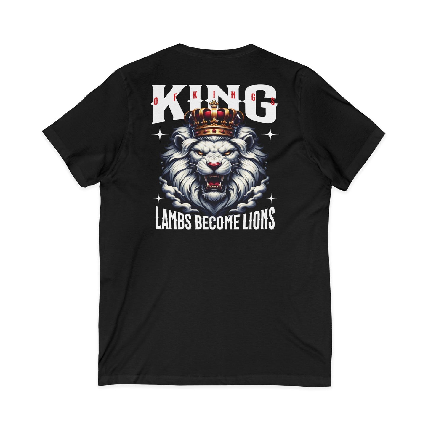King of Kings-Unisex Short Sleeve V-Neck Shirt