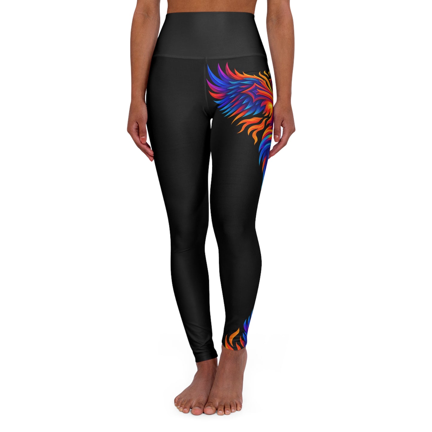 Leggings - Unique Firey Cross Design to Elevate Your Yoga Practice