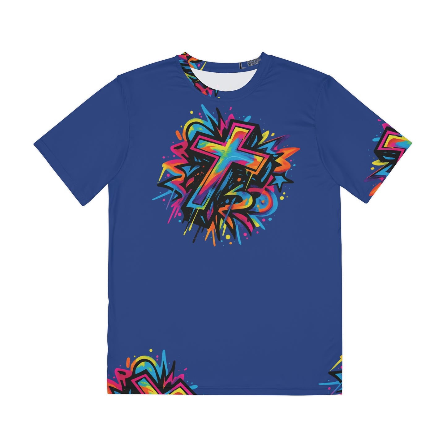 Cross Polyester Tee (AOP)