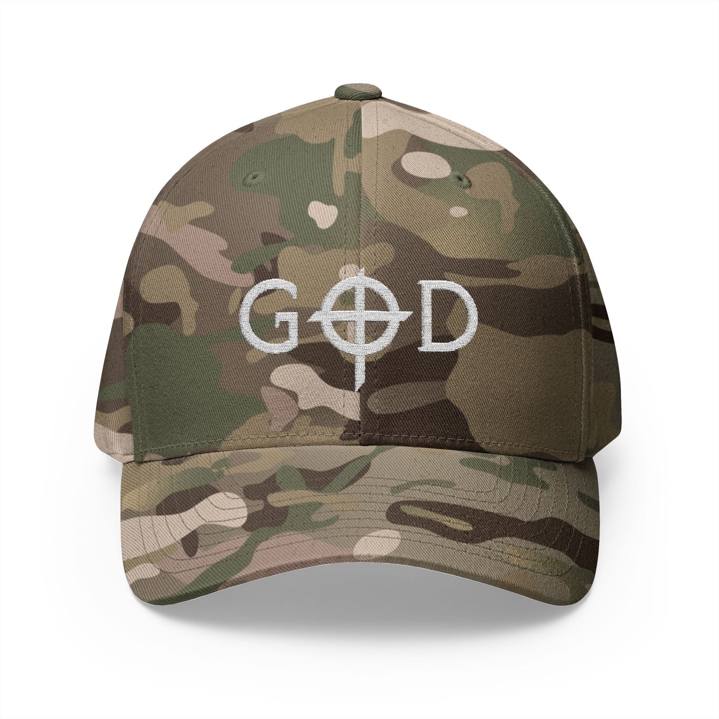 Embroidered Closed-Back Cap with 'GOD' Design, Stylish Hat, Perfect Gift, Daily Wear, Unique Accessory, Faith-Inspired Fashion