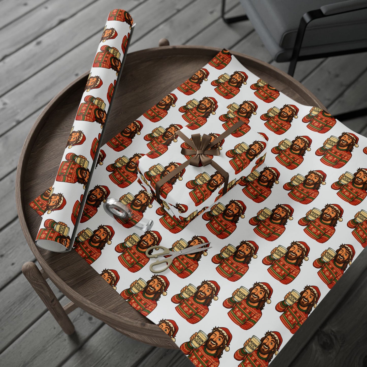 Jesus "Reason For The Season" Christmas Wrapping Paper