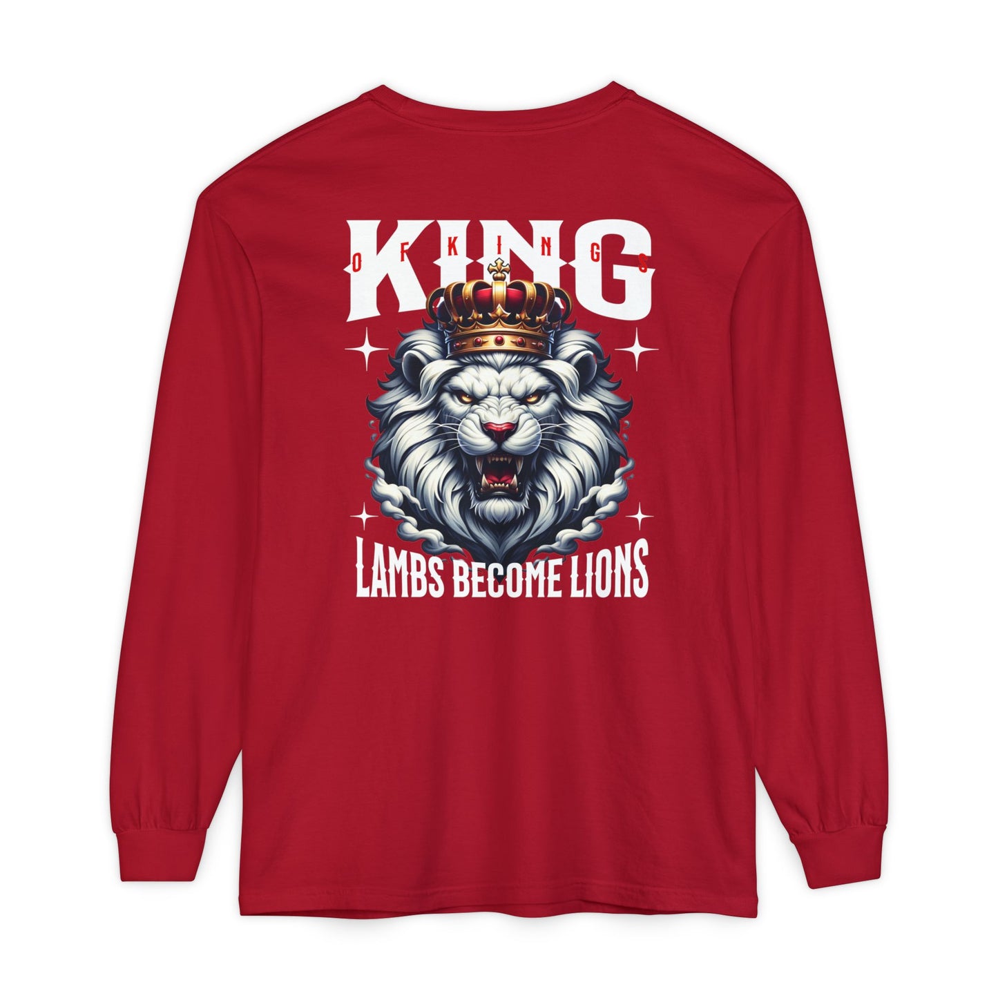 King of Kings Unisex Long Sleeve T-Shirt | Regal Apparel, Gift for Him, Casual Wear, Statement Piece, Birthday Gift