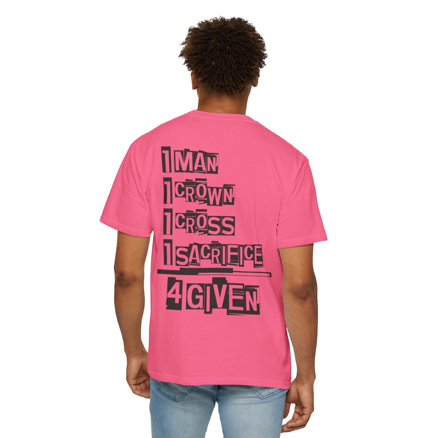 Christian "1 Man" Unisex T-shirt - Jesus Sacrifice Design