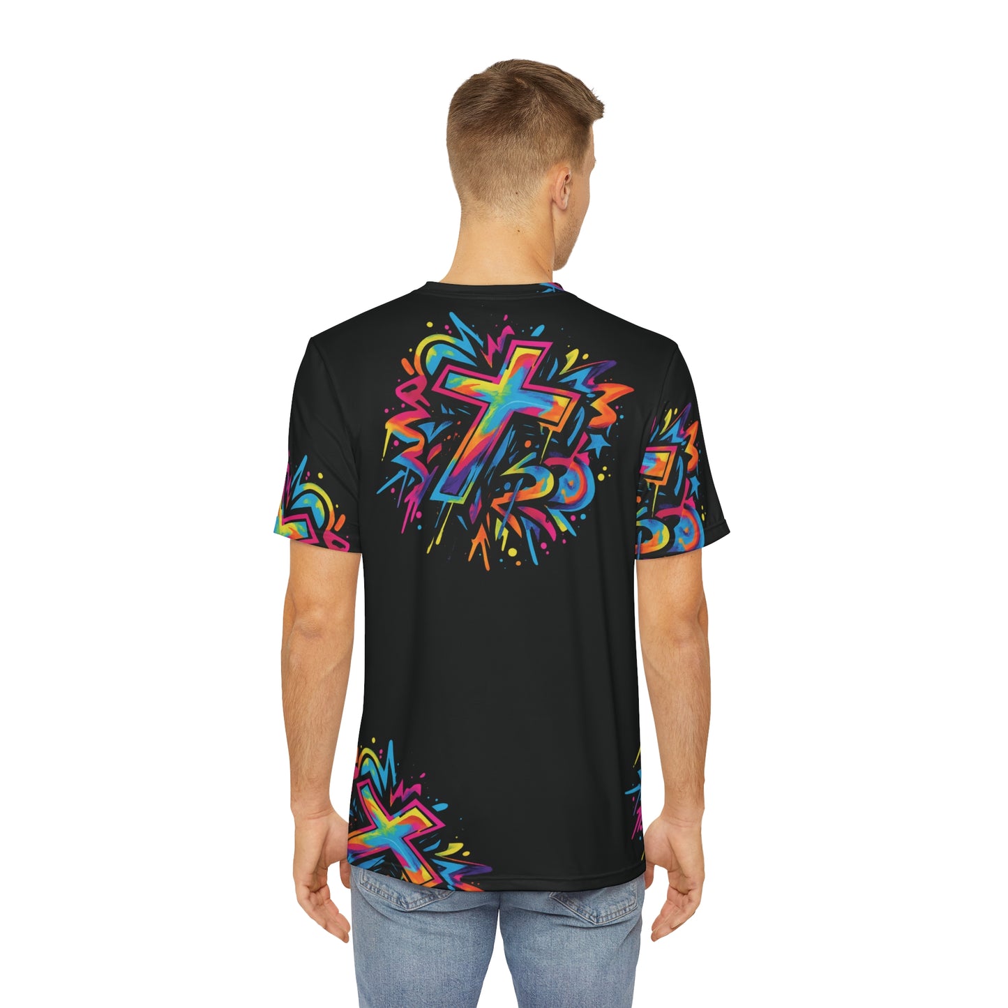Cross Polyester Tee (AOP)
