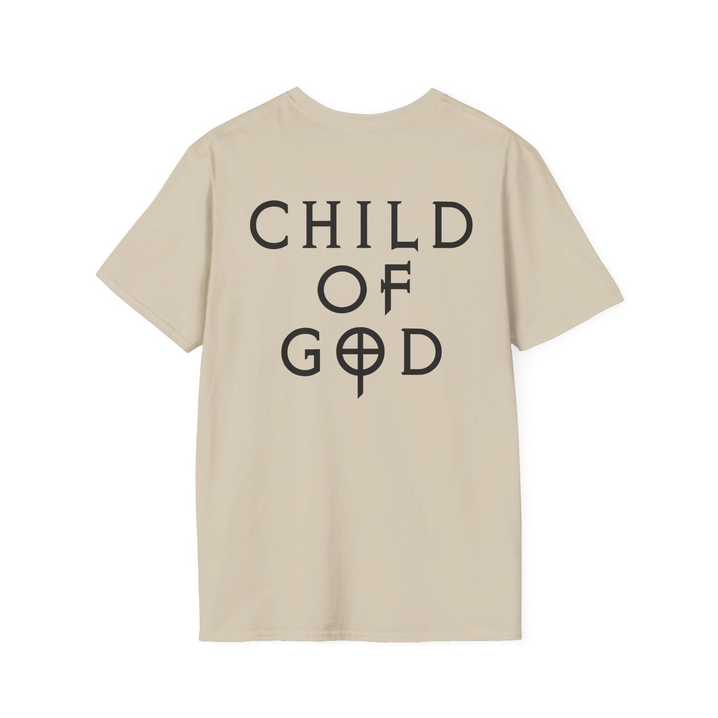 Unisex Softstyle T-Shirt - "Child of God" Graphic Tee, Casual Wear, Christian Apparel, Gift for Believers, Faith-Based Fashion