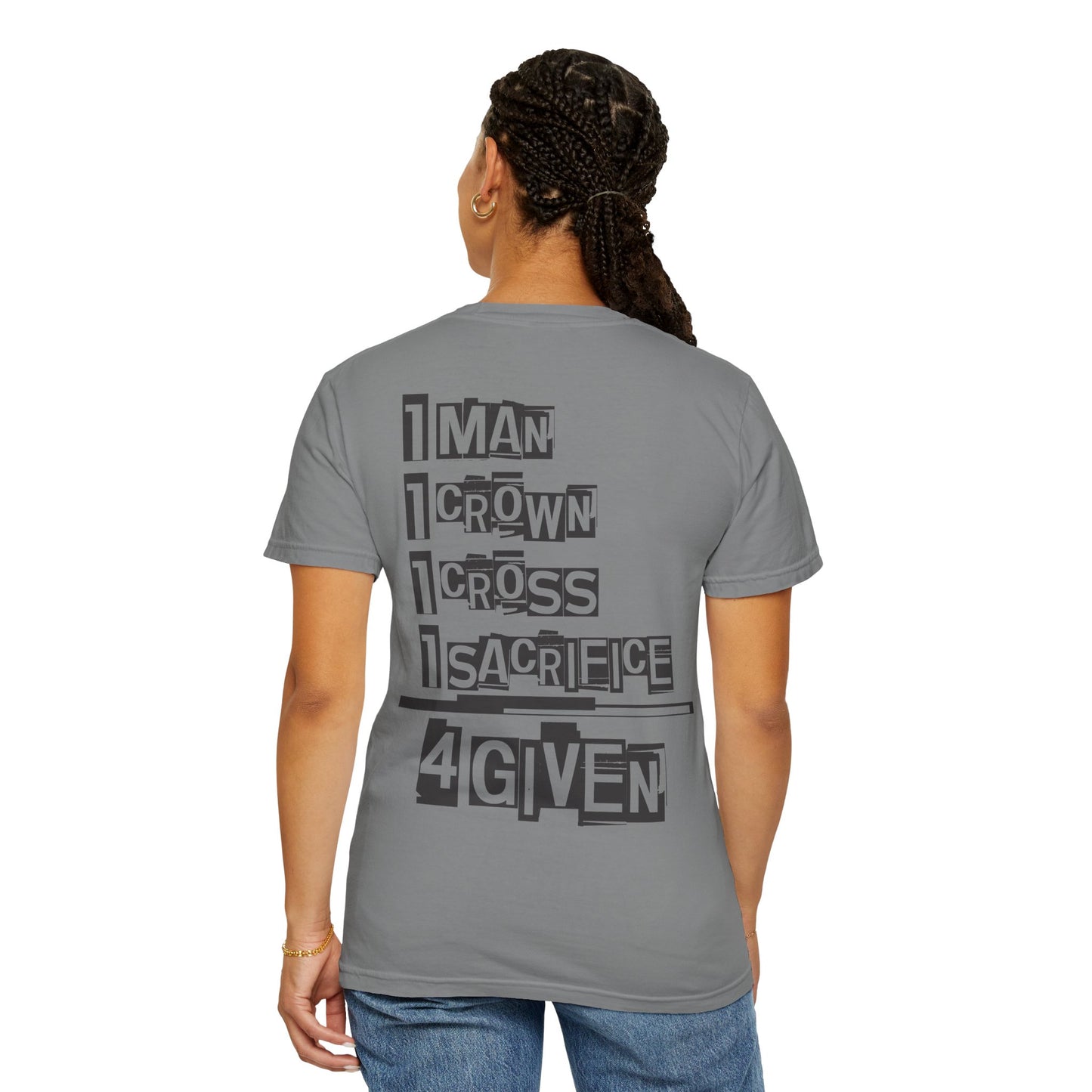 Christian "1 Man" Unisex T-shirt - Jesus Sacrifice Design