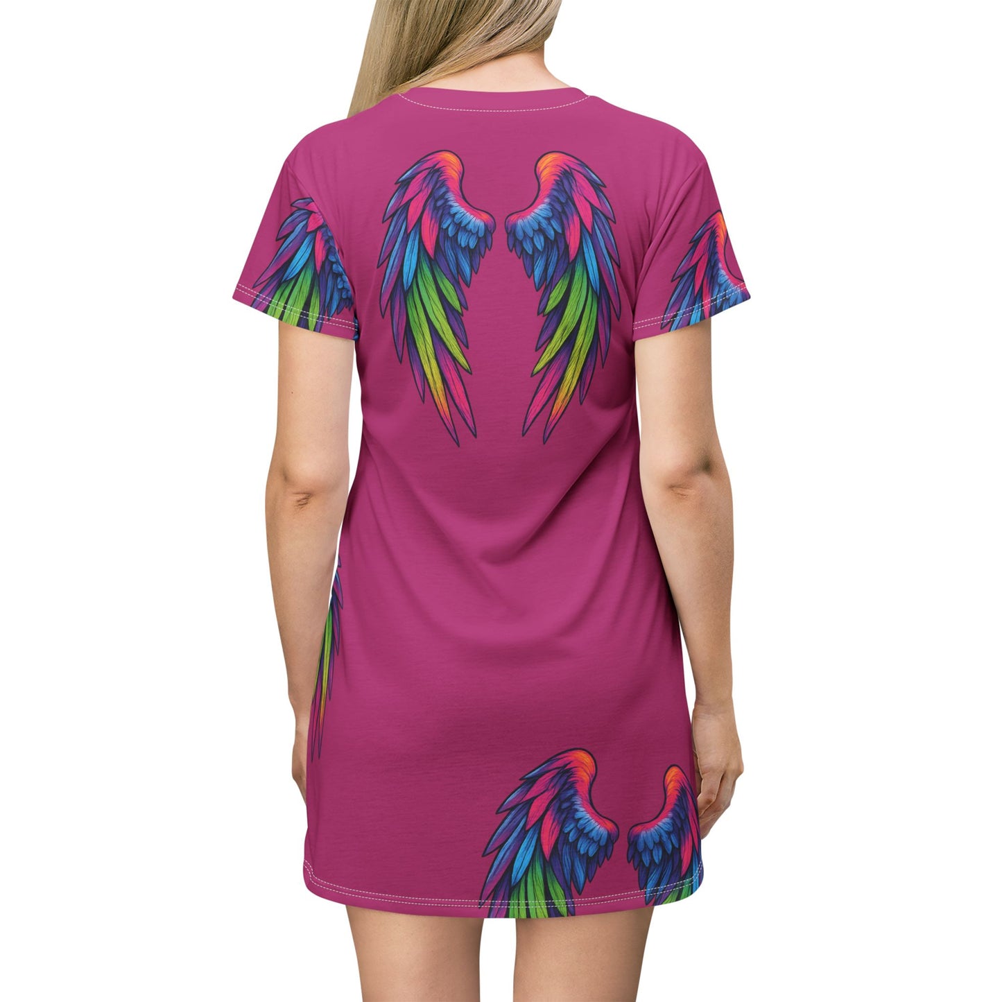 Angel Wings T-shirt Dress (AOP)