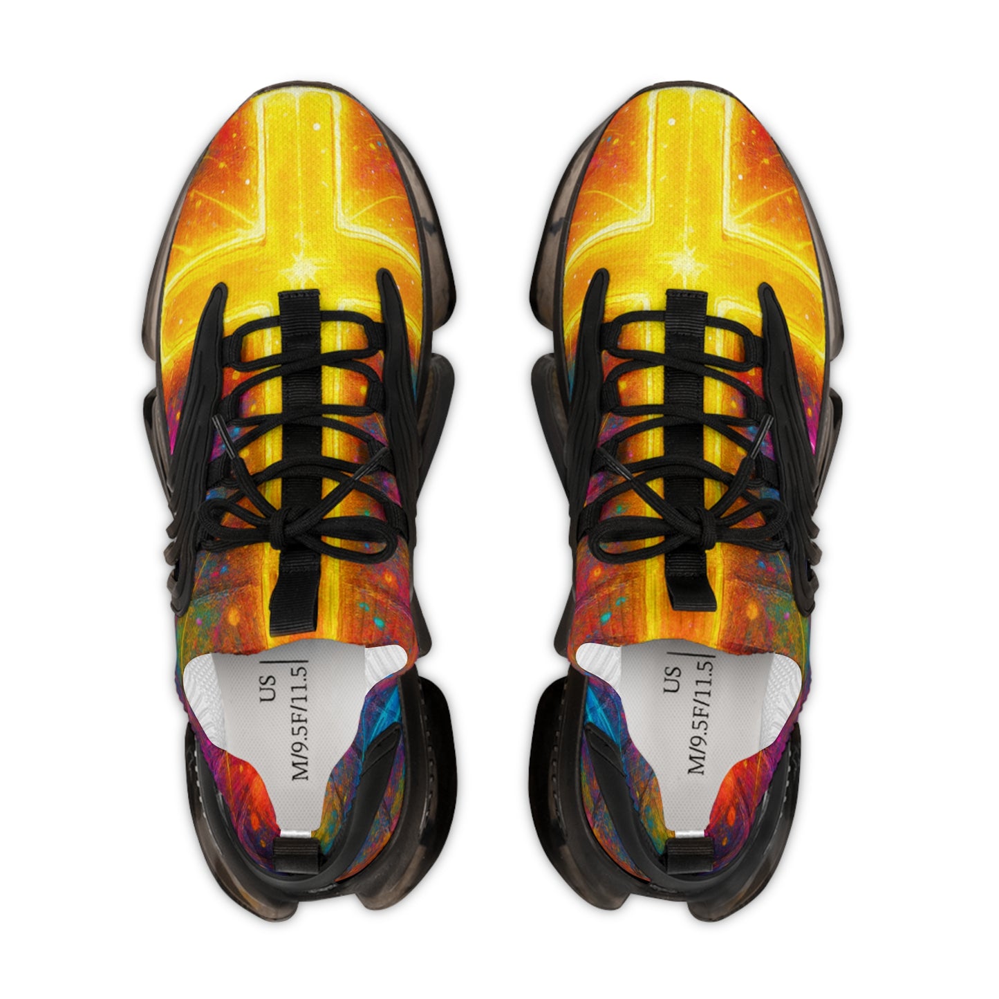 Men's Mesh Sneakers with Calvary Cross Design