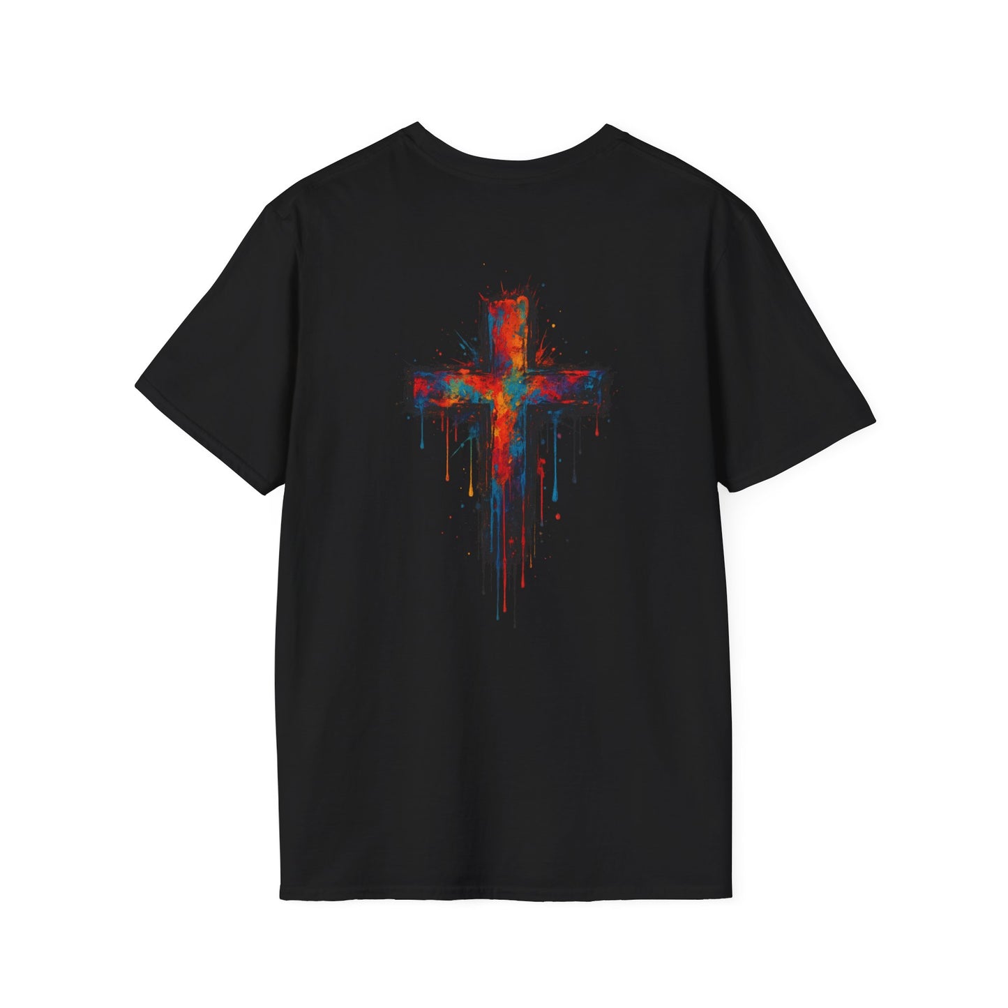 Vibrant Graphic T-Shirt, Unisex Softstyle Tee, Casual Wear, Gift for Him/Her, Faith-Inspired Apparel