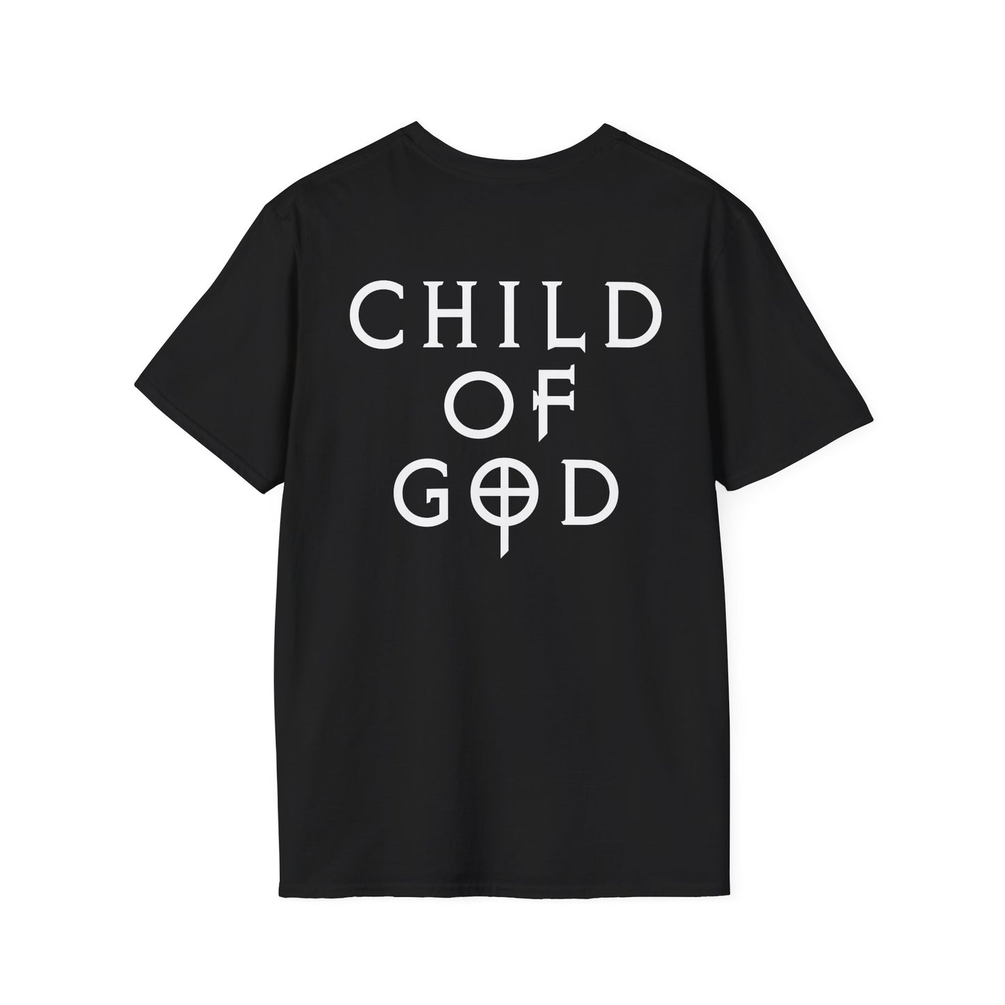 Unisex Softstyle T-Shirt - "Child of God" Graphic Tee, Casual Wear, Christian Apparel, Gift for Believers, Faith-Based Fashion