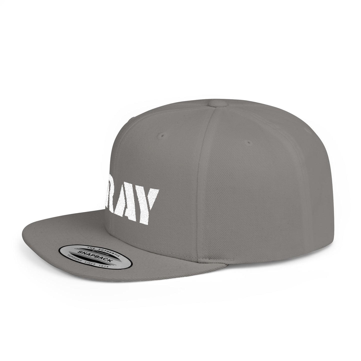 Inspirational Flat Bill Snapback Hat, Pray Adjustable Cap, Motivational Headwear, Faith-Based Gift, Casual Style Accessory
