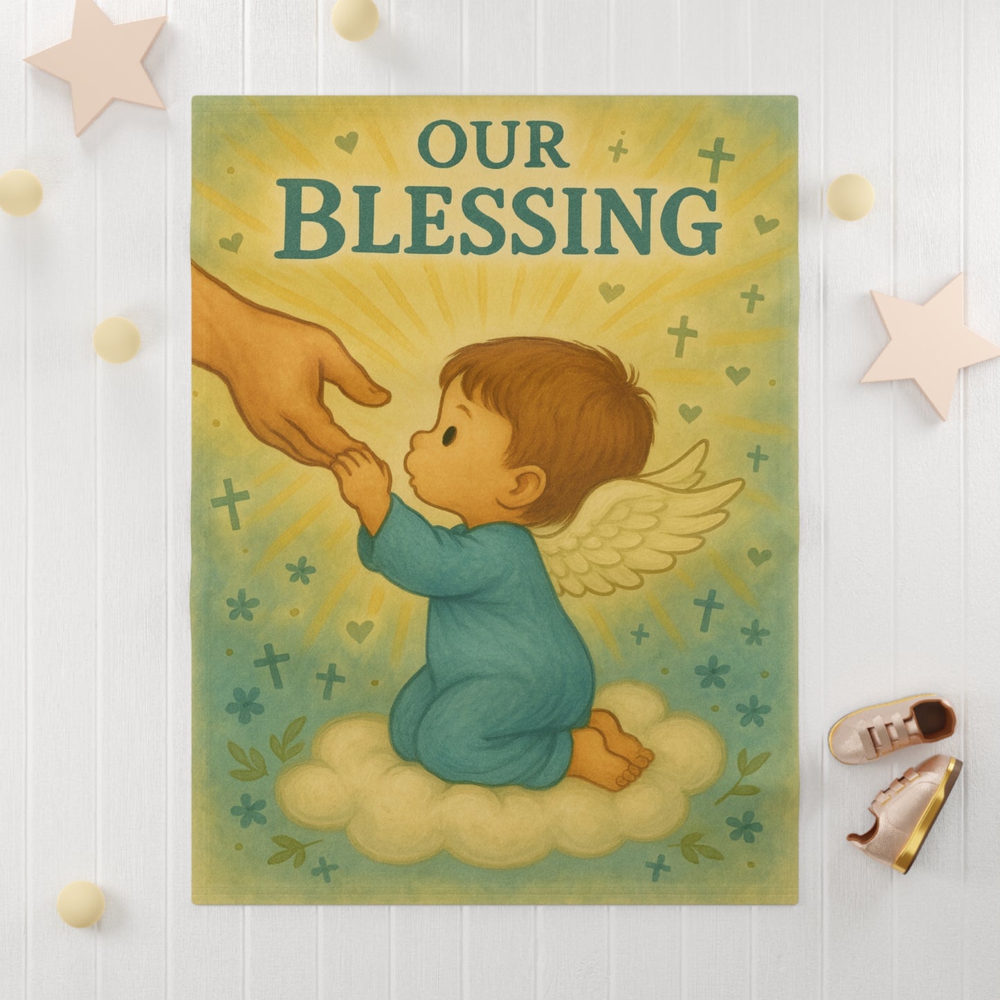 Our Blessing -Soft Fleece Baby Blanket