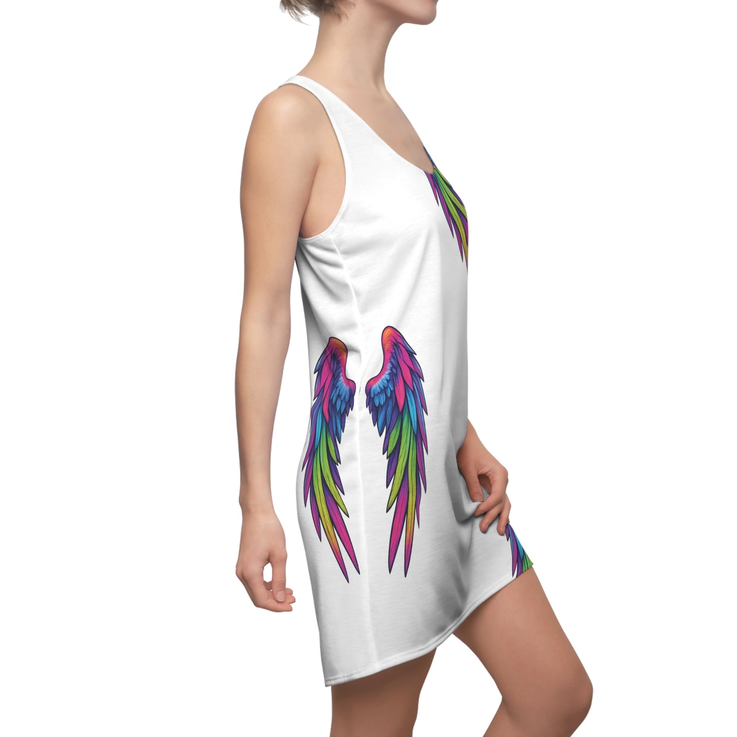 Angel Wings Racerback Dress (AOP)