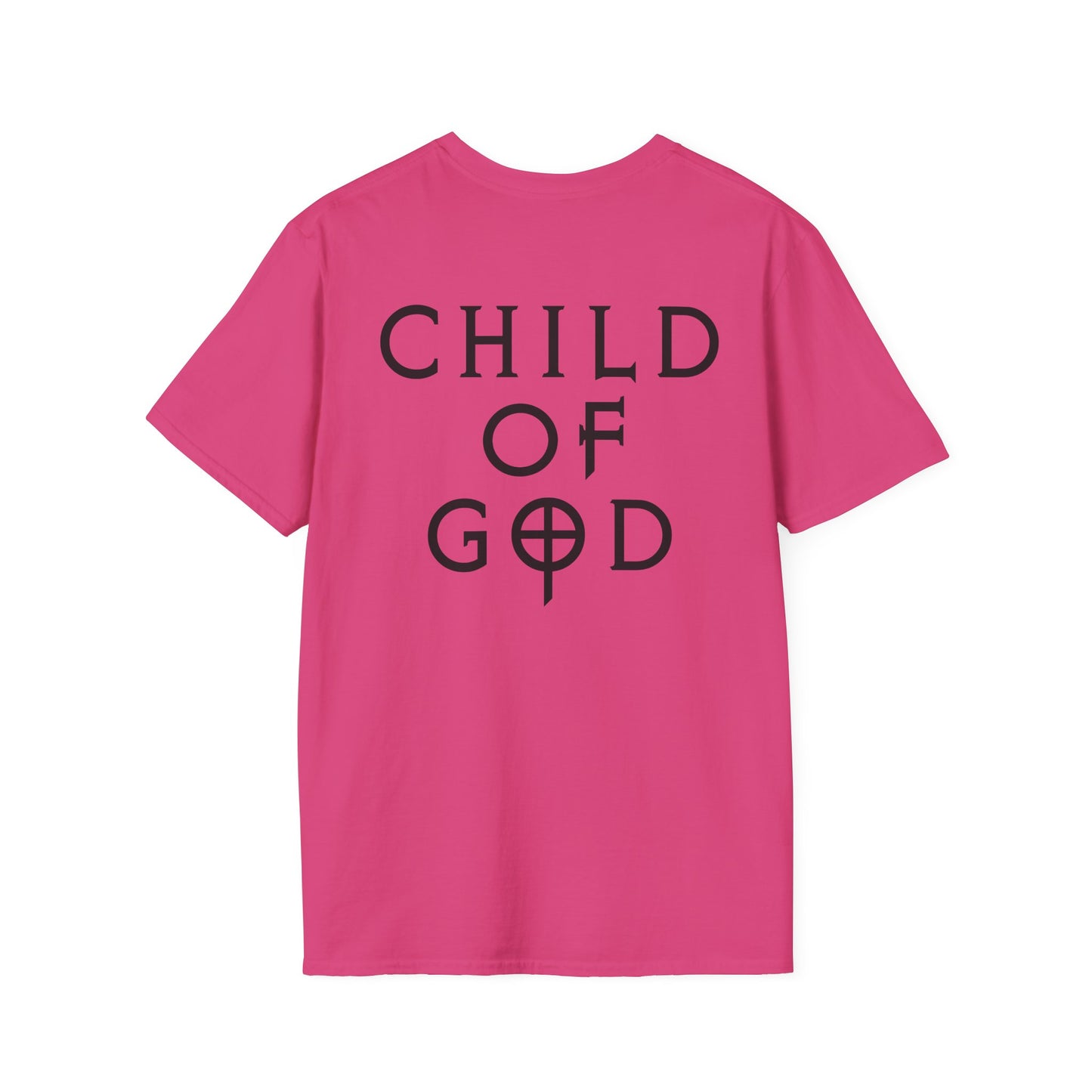 Unisex Softstyle T-Shirt - "Child of God" Graphic Tee, Casual Wear, Christian Apparel, Gift for Believers, Faith-Based Fashion