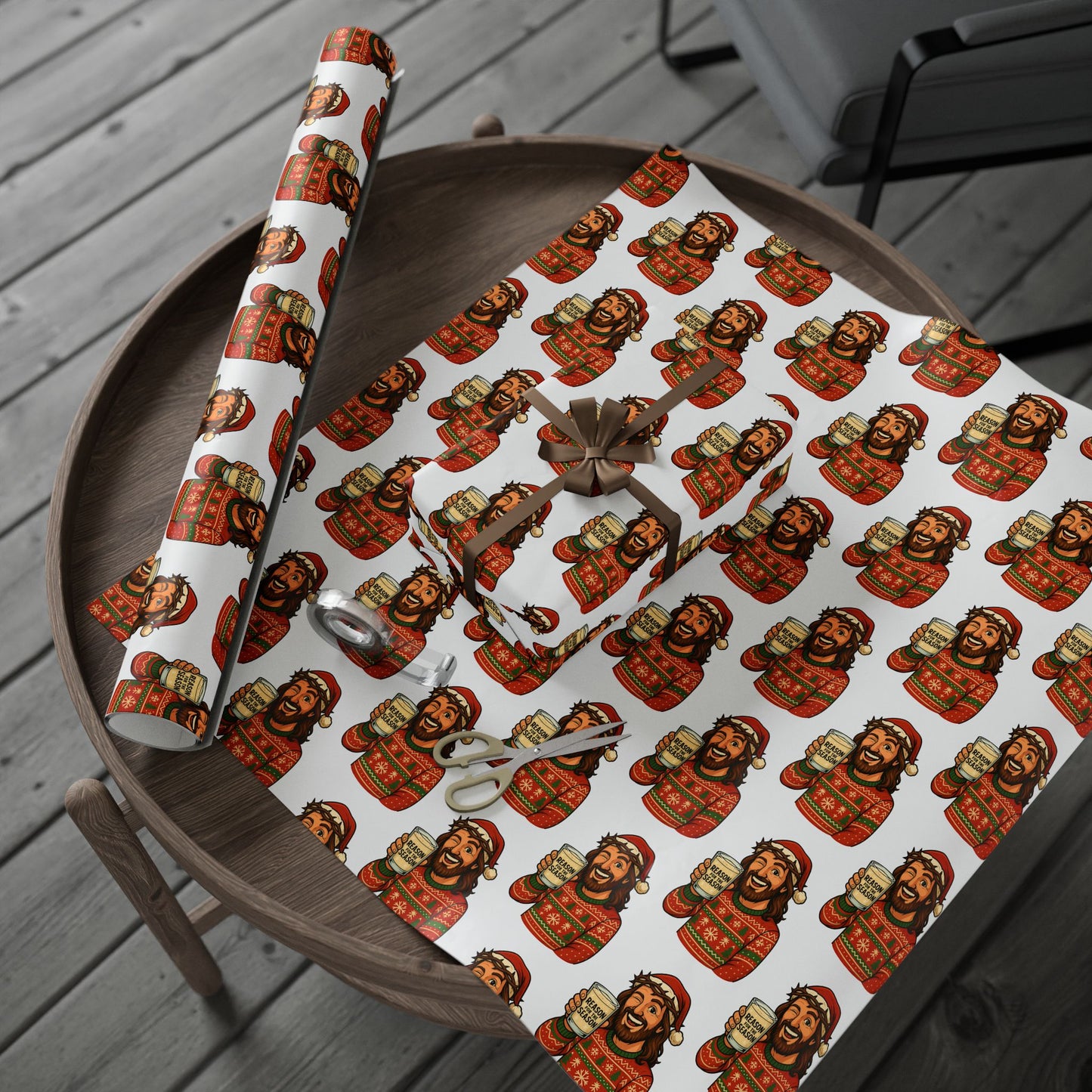 Jesus "Reason For The Season" Christmas Wrapping Paper