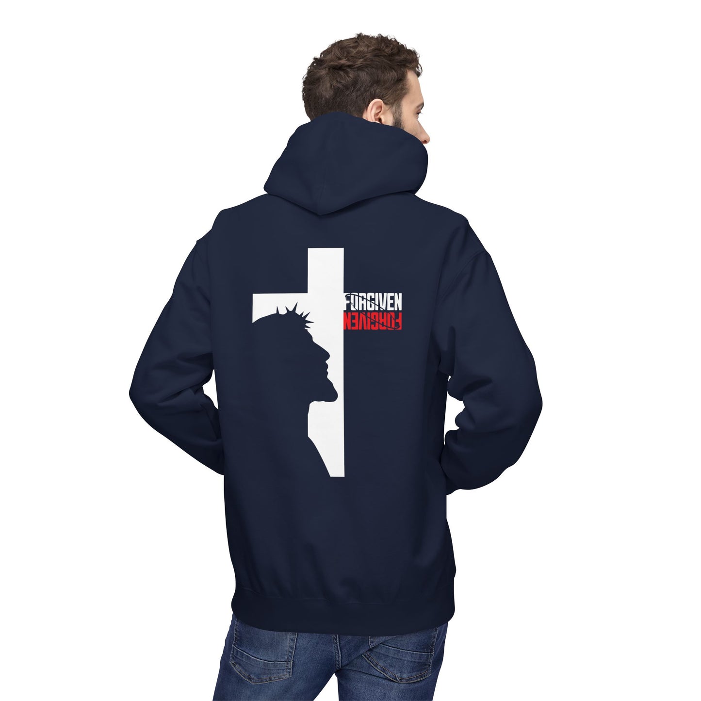 Forgiven Fleece Hoodie: Faith-Inspired, Spiritual Apparel for Warmth, Biblical Inspiration, Religious Gifts, Unisex Hoodie
