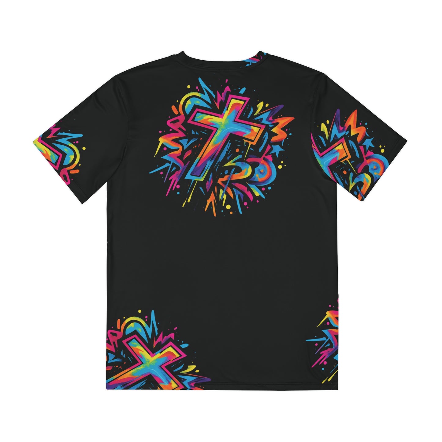 Cross Polyester Tee (AOP)