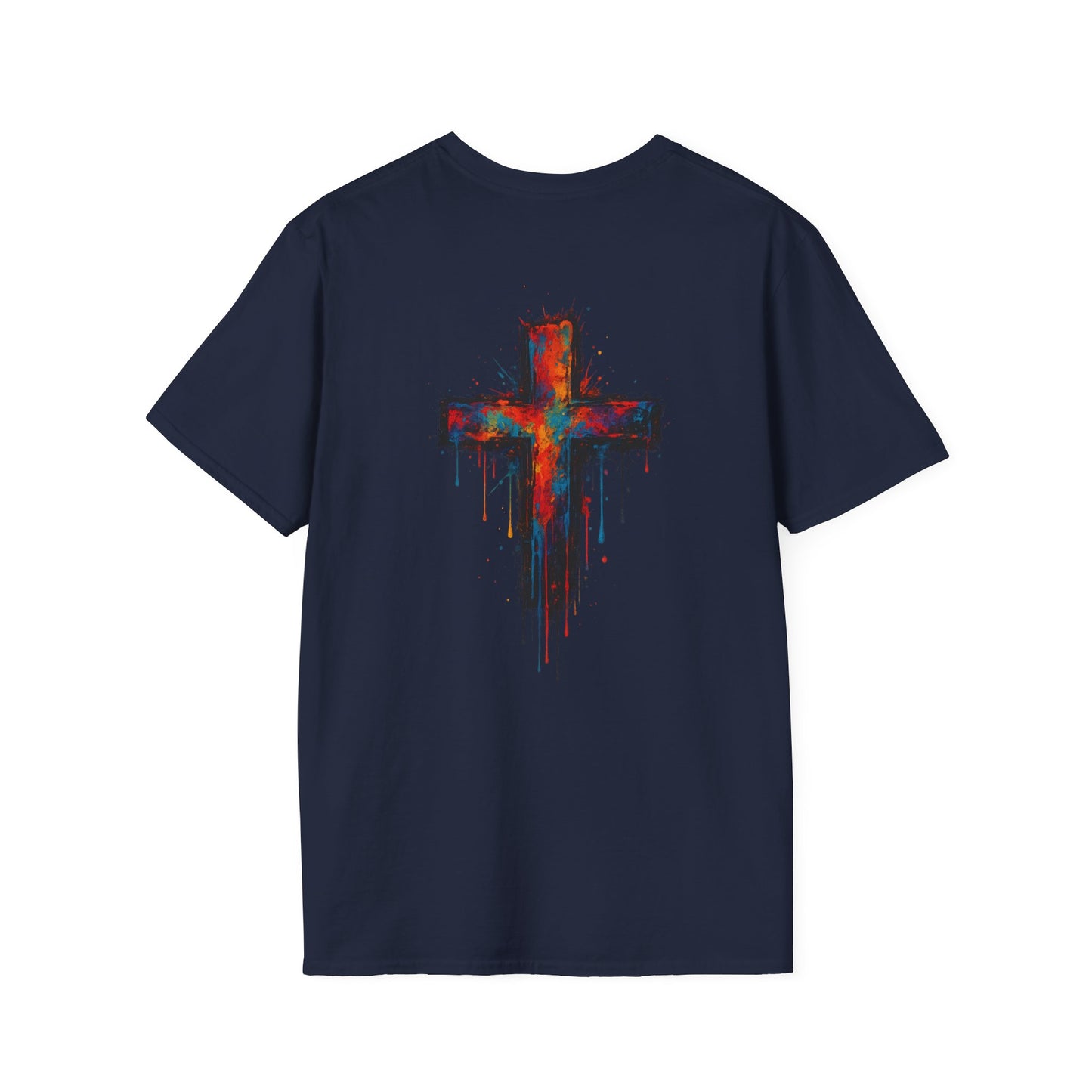 Vibrant Graphic T-Shirt, Unisex Softstyle Tee, Casual Wear, Gift for Him/Her, Faith-Inspired Apparel