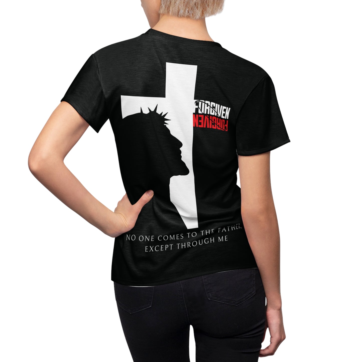 Forgiven Women's Cut & Sew Tee (AOP)