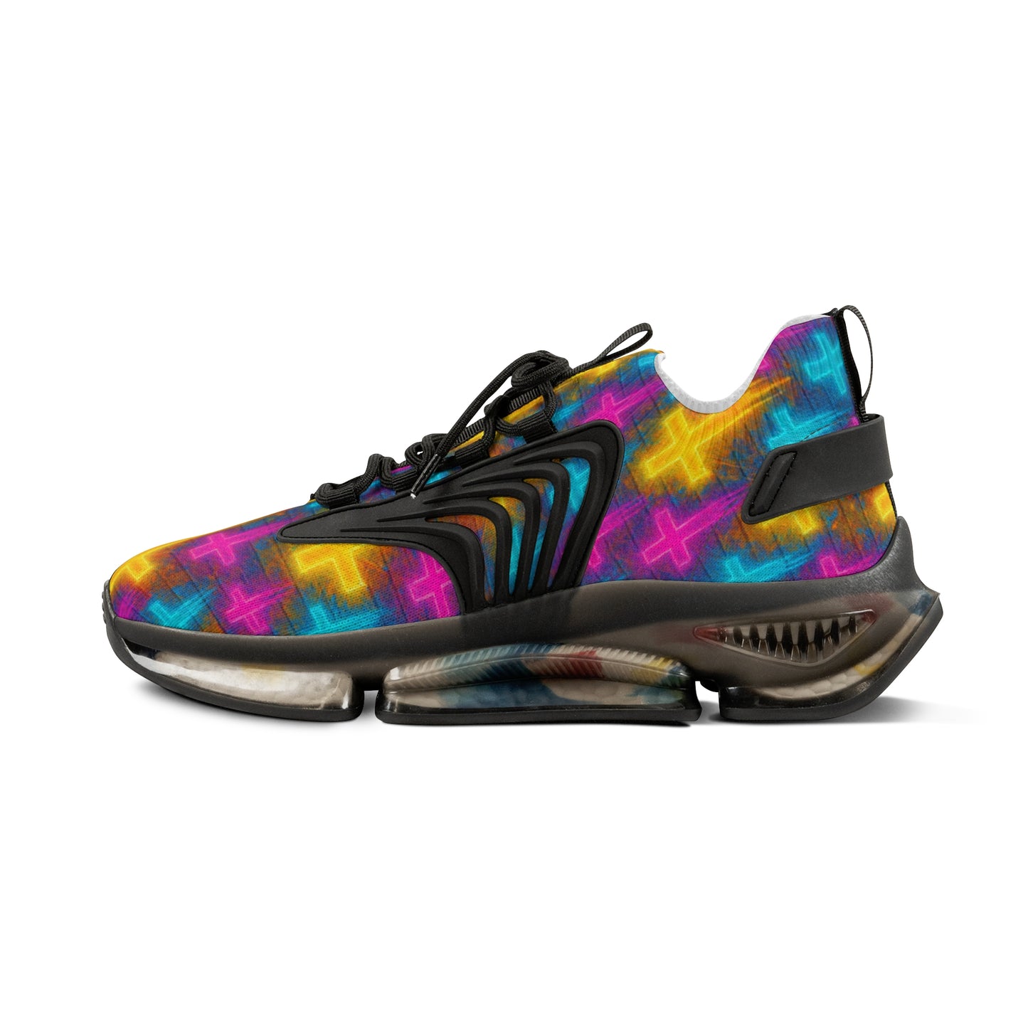 Men's Sneakers Neon Urban Graffiti Cross