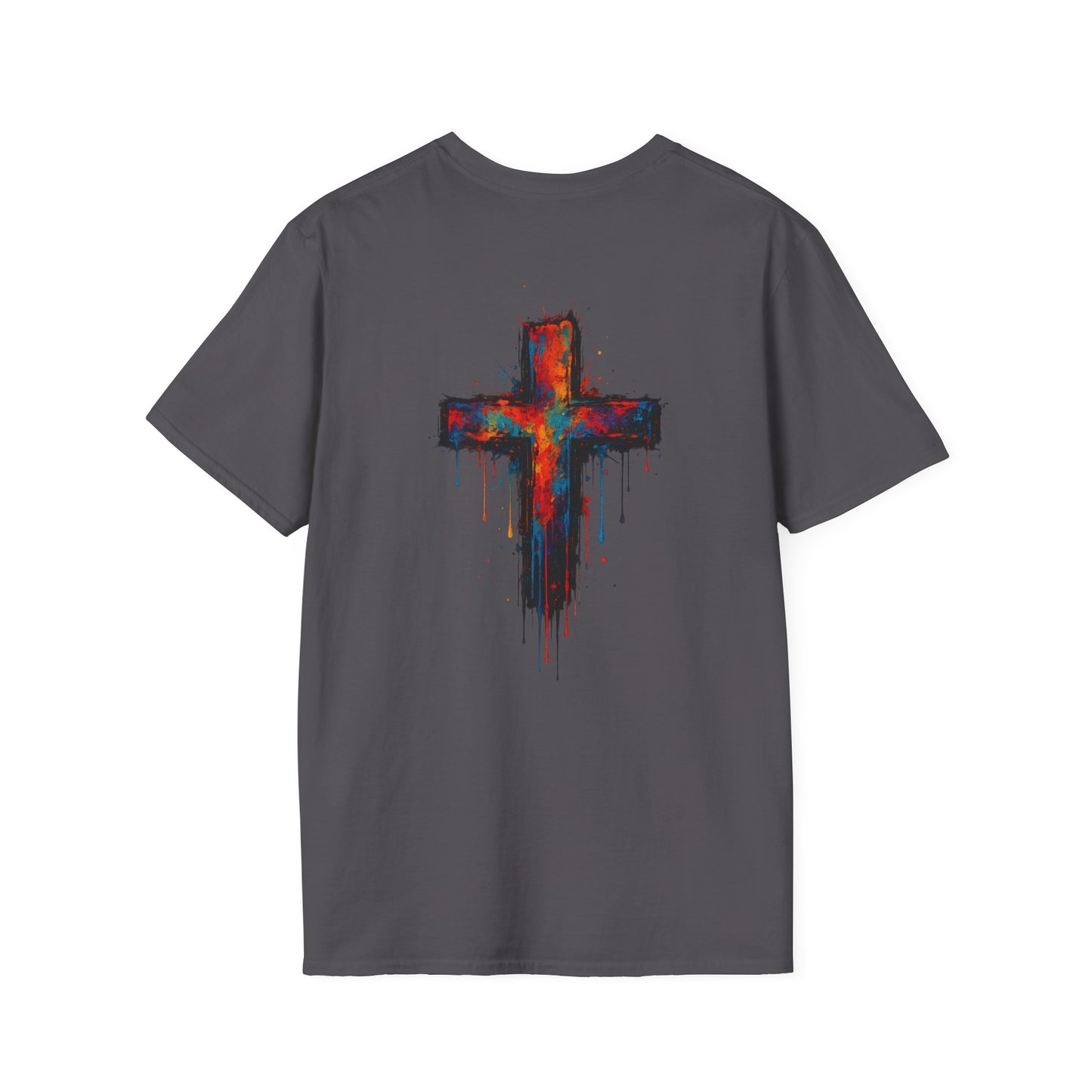 Vibrant Graphic T-Shirt, Unisex Softstyle Tee, Casual Wear, Gift for Him/Her, Faith-Inspired Apparel