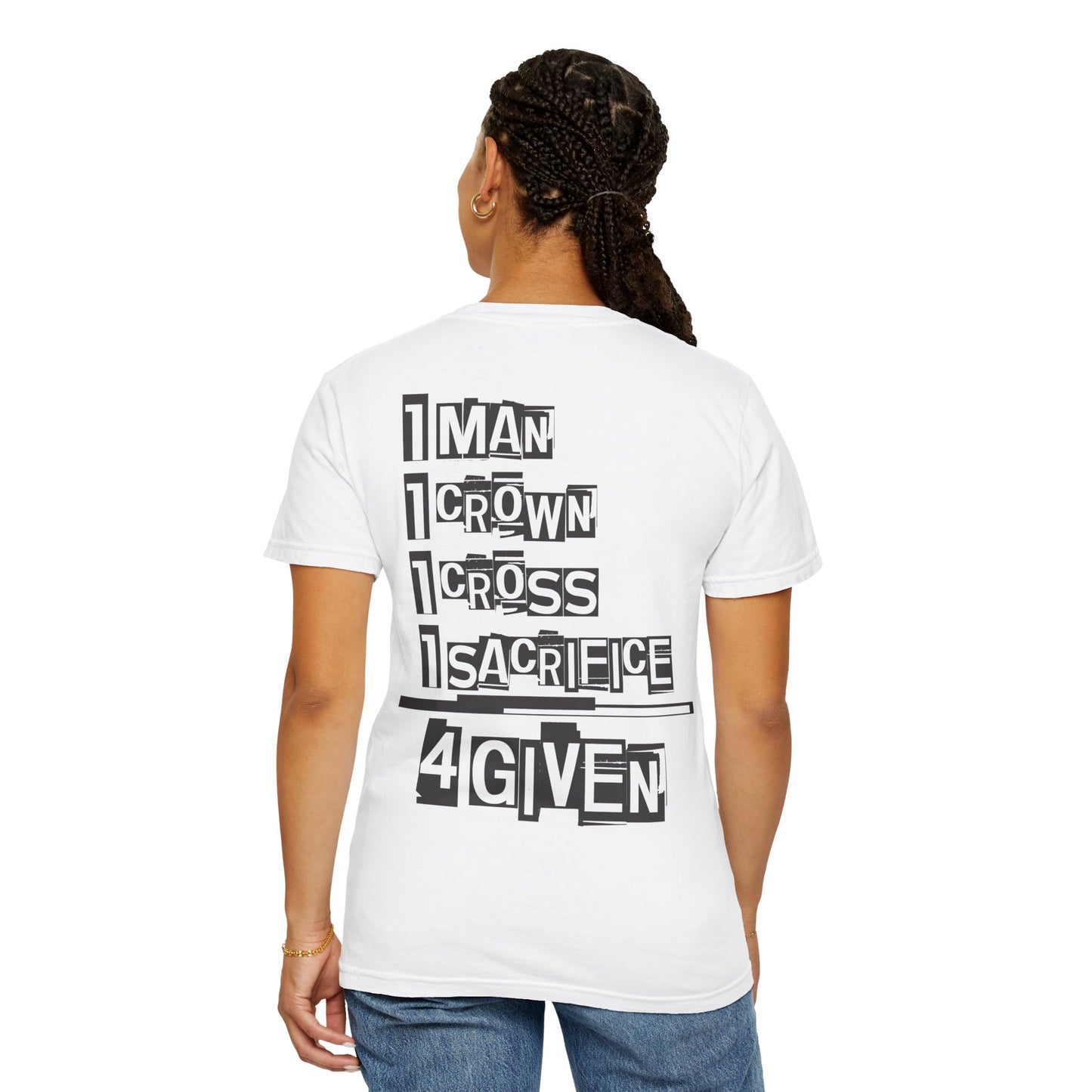 Christian "1 Man" Unisex T-shirt - Jesus Sacrifice Design