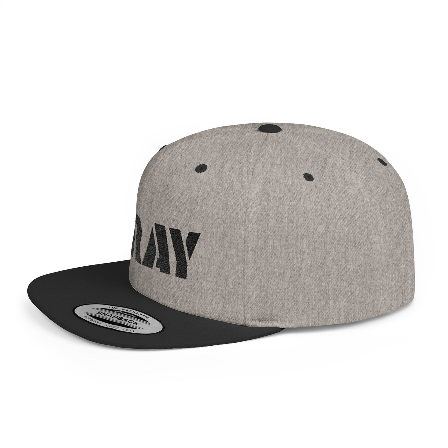 Inspirational Flat Bill Snapback Hat, Pray Adjustable Cap, Motivational Headwear, Faith-Based Gift, Casual Style Accessory