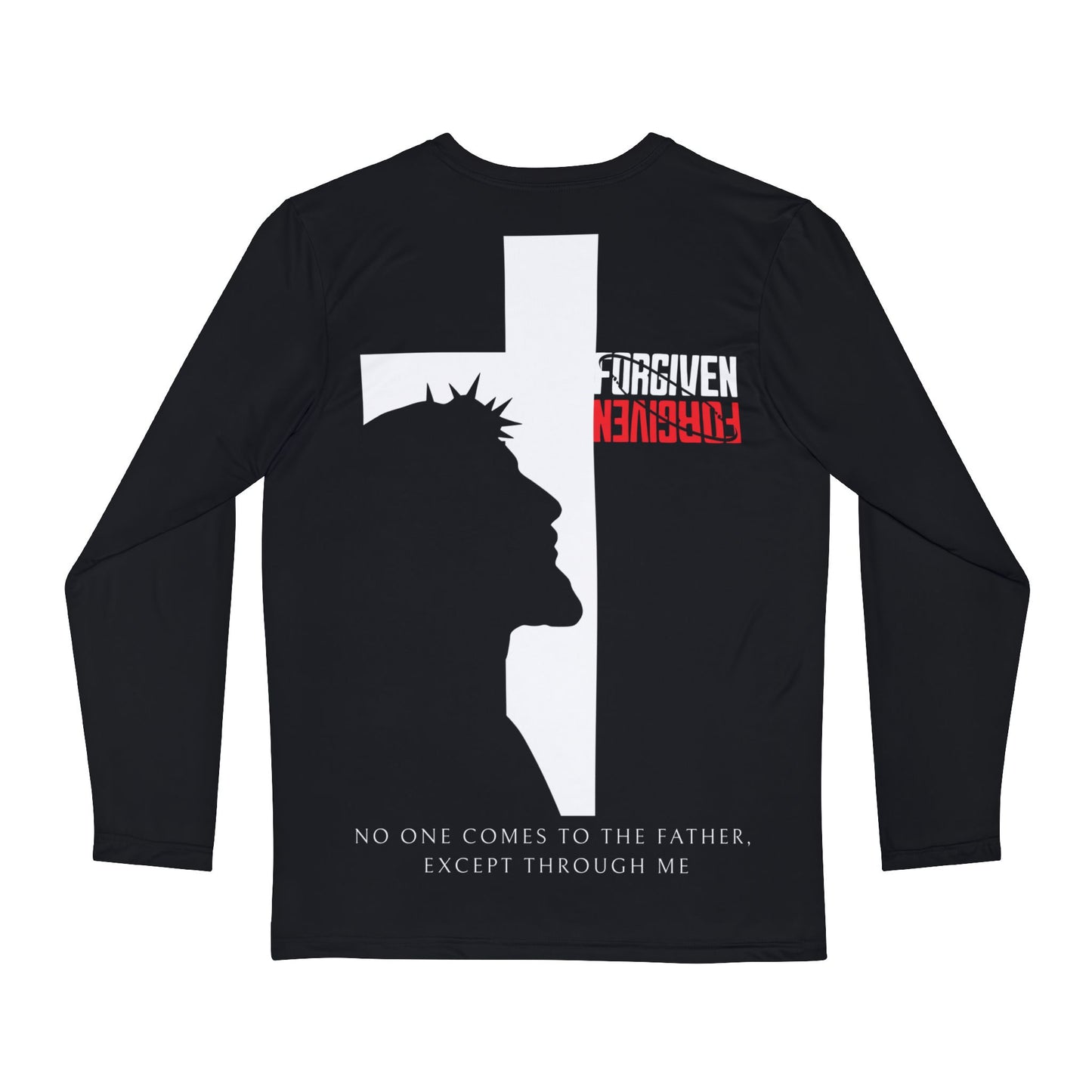 Forgiven- Long Sleeve Polyester Tee(AOP)