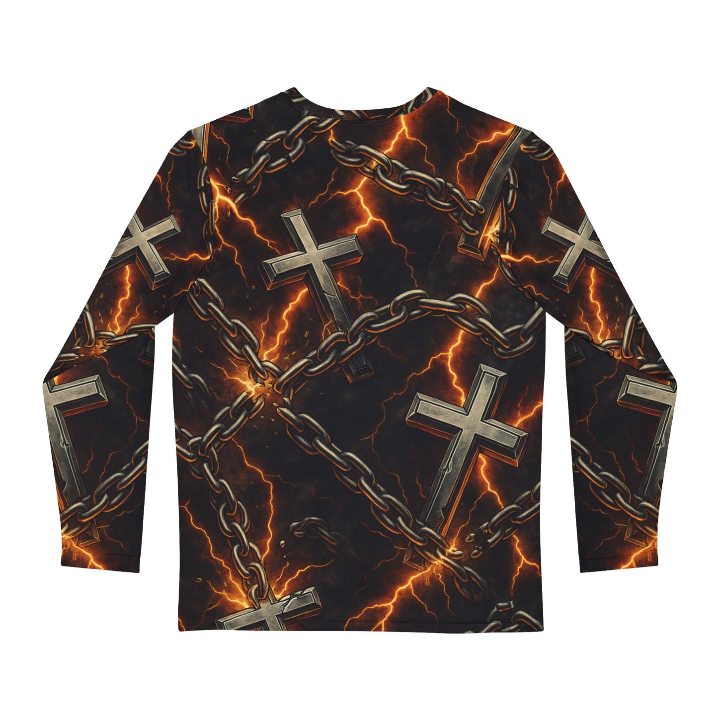Long Sleeve Shirt Chain Breaker Cross Christian Wear