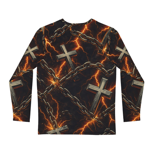 Chain Breaker- Polyester Long Sleeve Shirt (AOP)