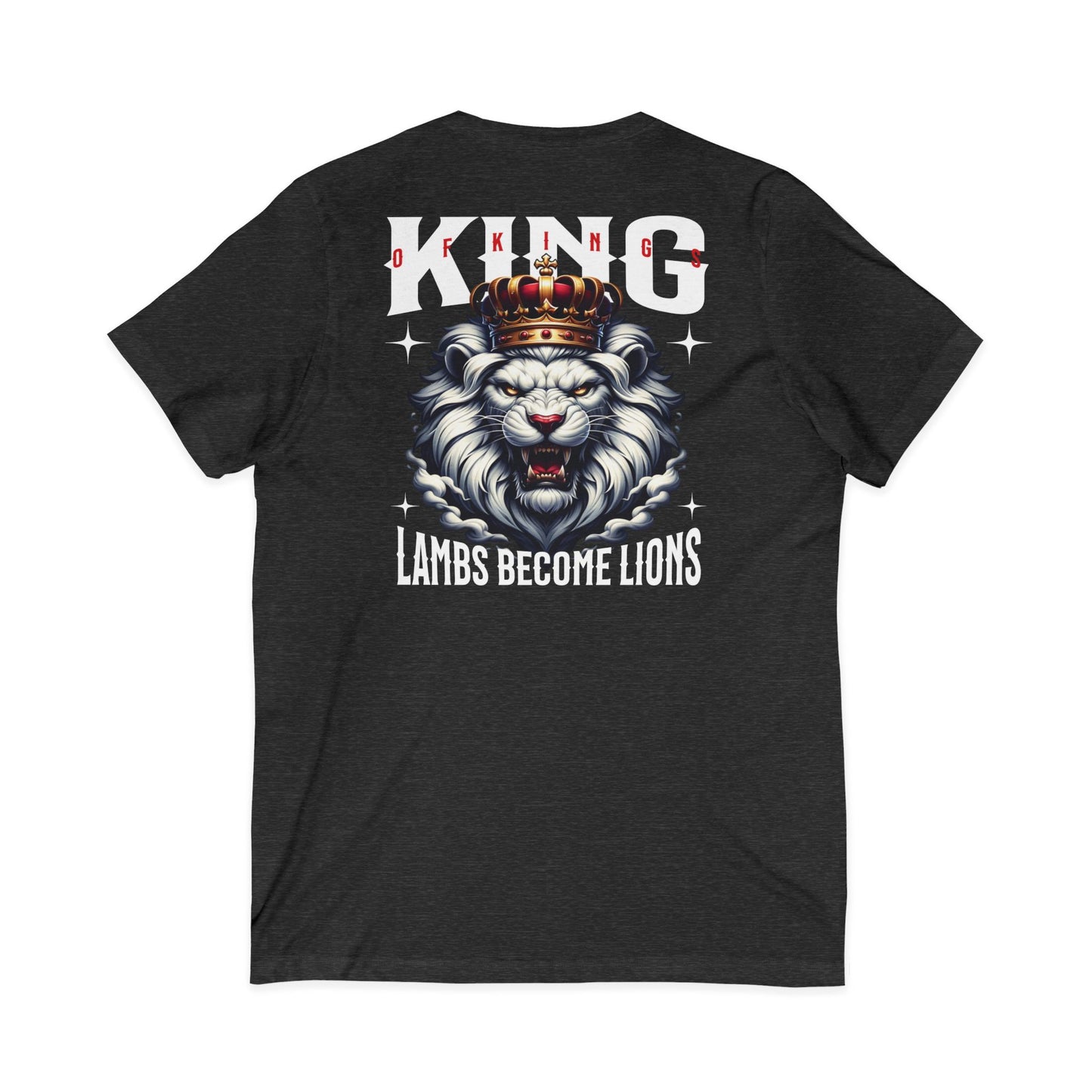 King of Kings-Unisex Short Sleeve V-Neck Shirt