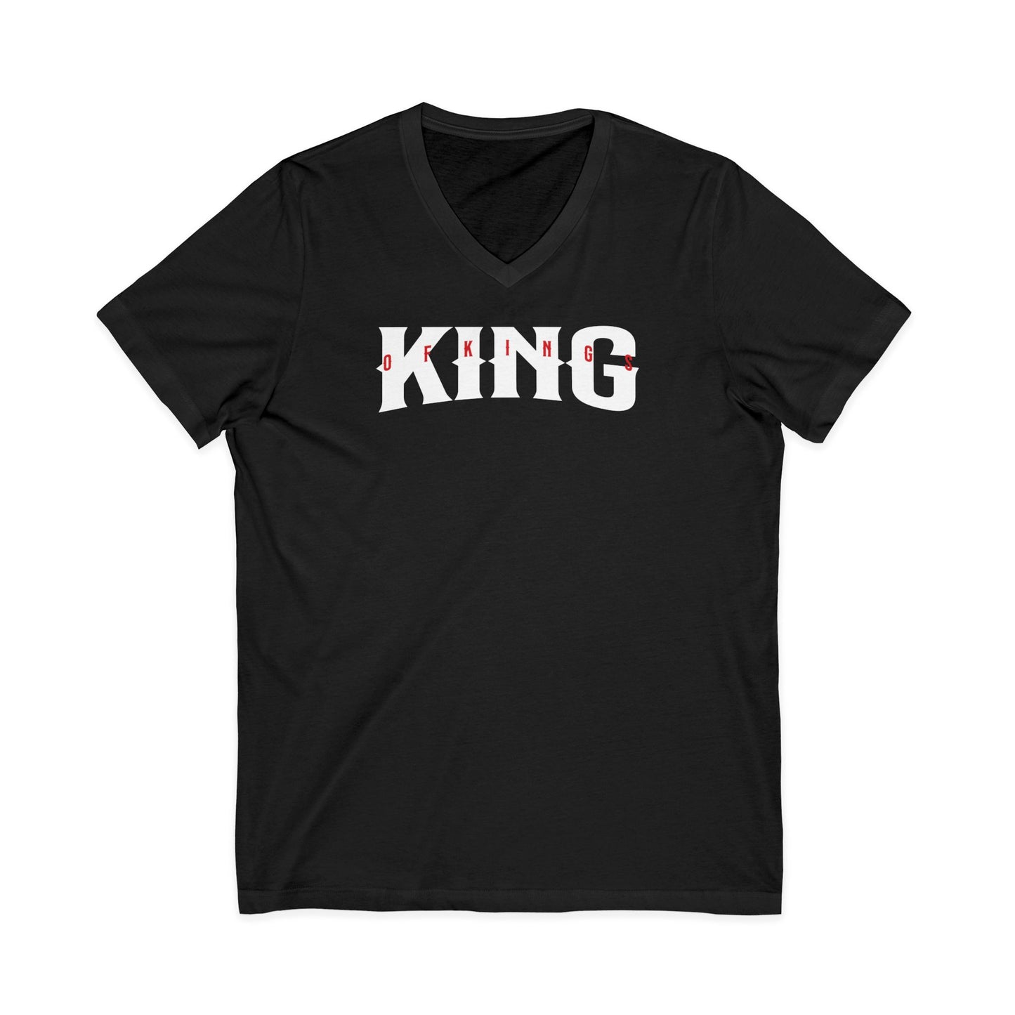 King of Kings-Unisex Short Sleeve V-Neck Shirt