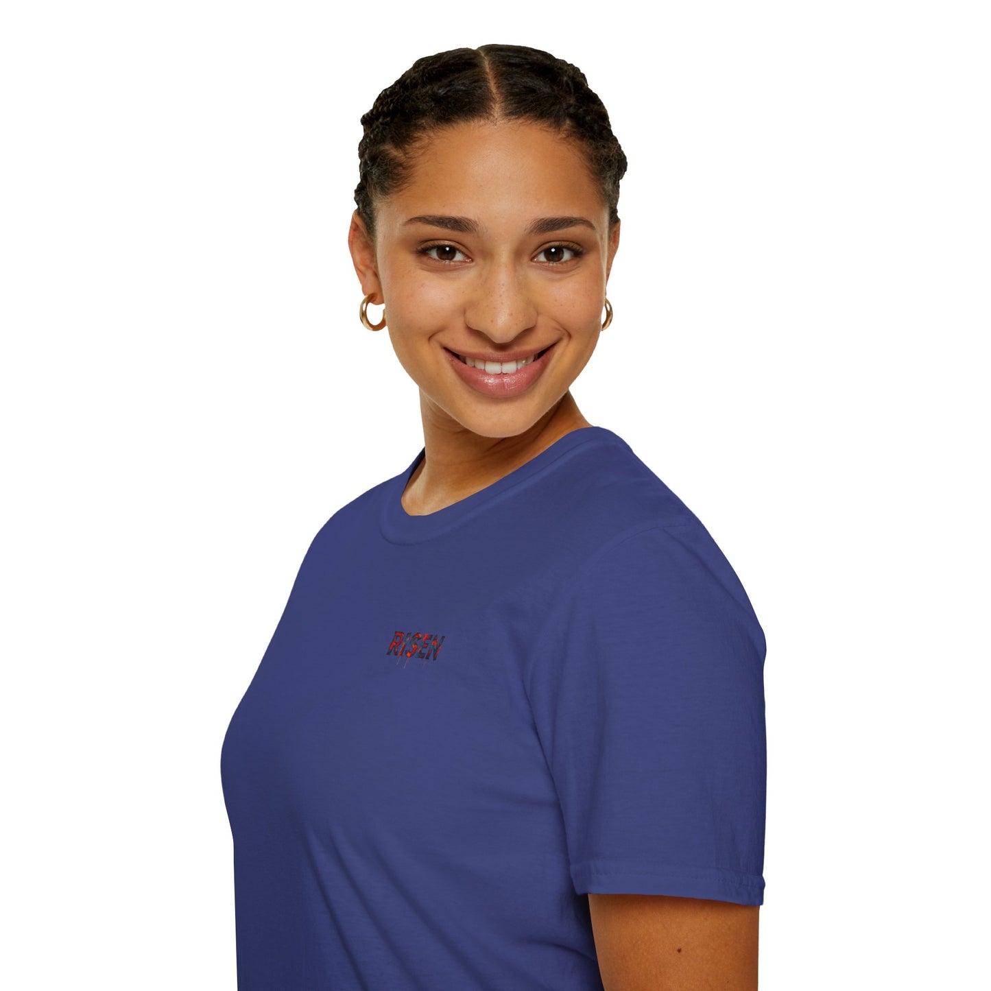 Vibrant Graphic T-Shirt, Unisex Softstyle Tee, Casual Wear, Gift for Him/Her, Faith-Inspired Apparel