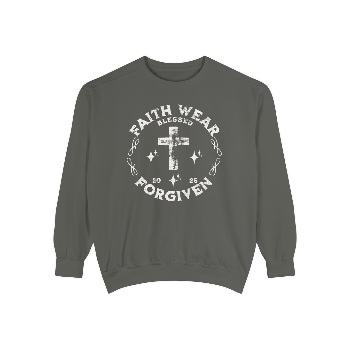Faith Wear-Unisex Garment-Dyed Sweatshirt