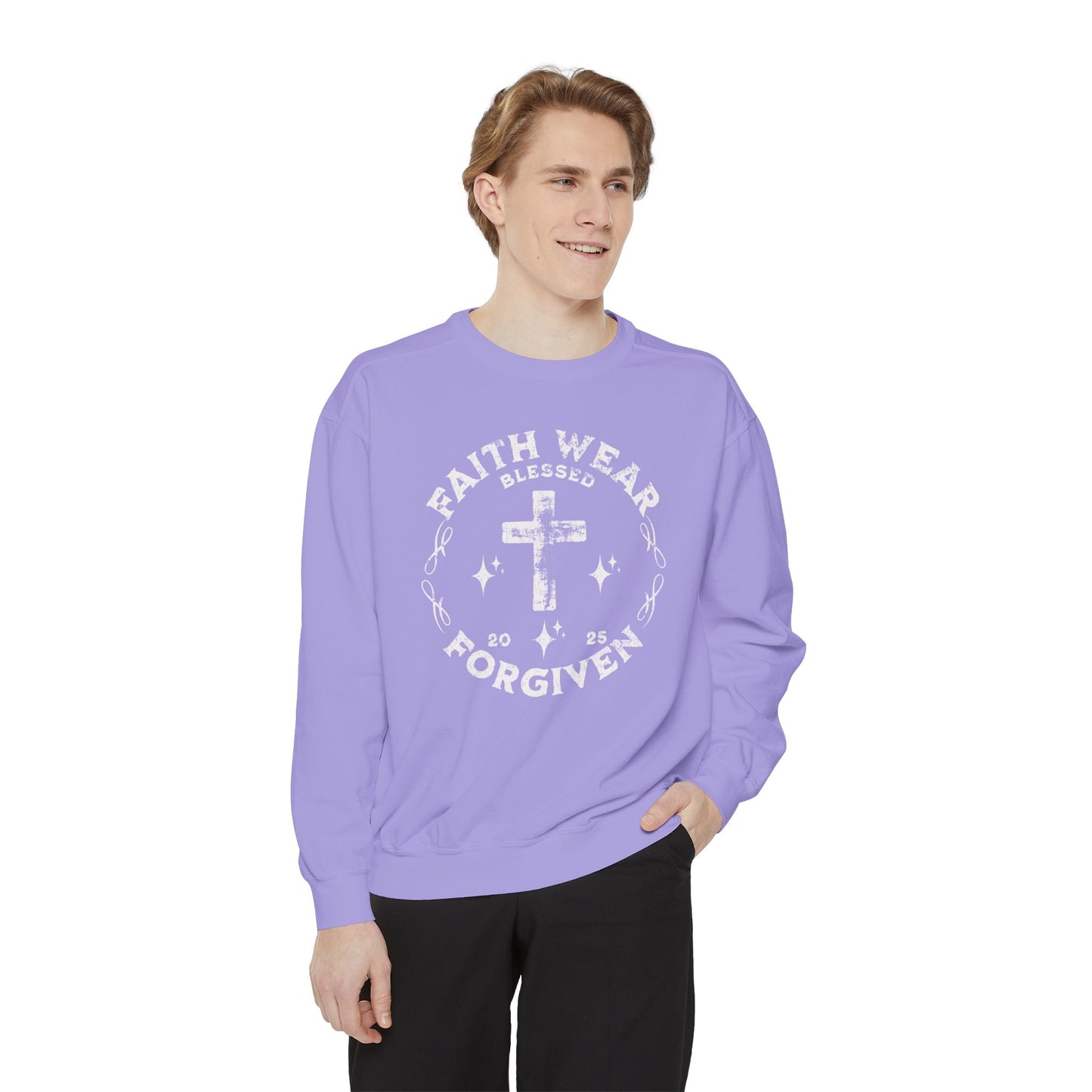 Faith Wear-Unisex Garment-Dyed Sweatshirt
