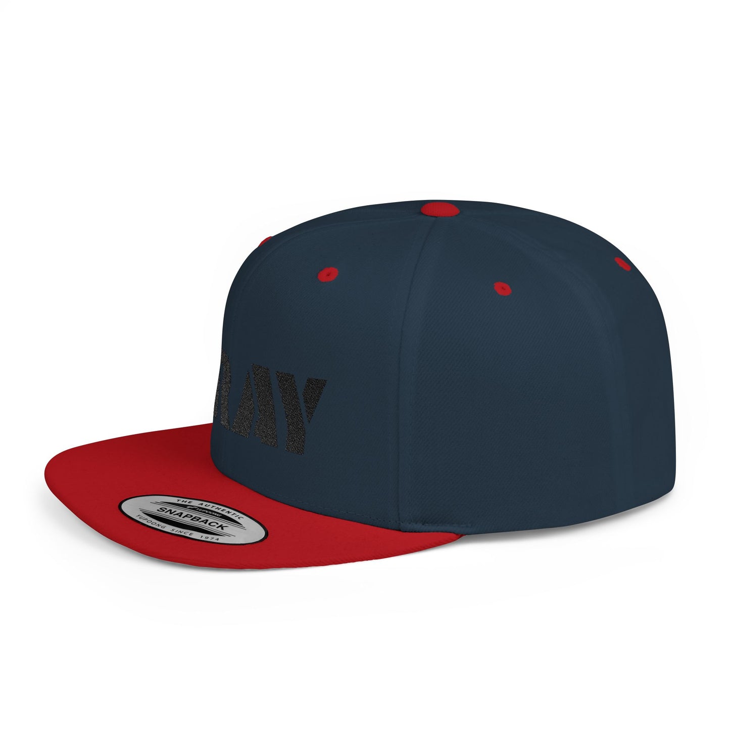 Inspirational Flat Bill Snapback Hat, Pray Adjustable Cap, Motivational Headwear, Faith-Based Gift, Casual Style Accessory