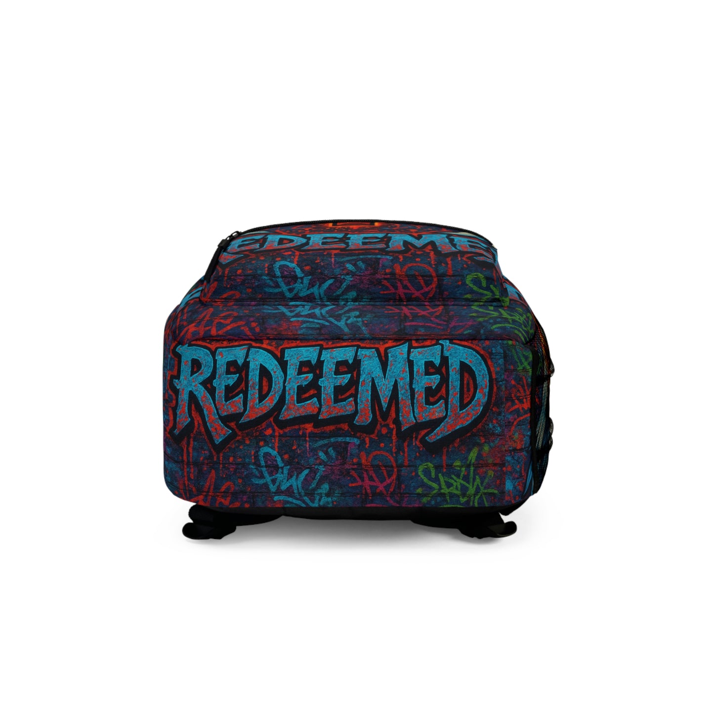 Winged Cross Redeemed Graffiti Backpack