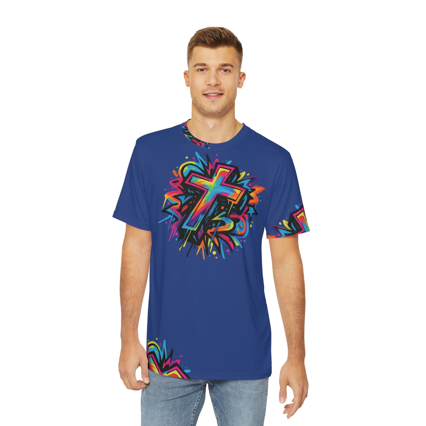 Cross Polyester Tee (AOP)