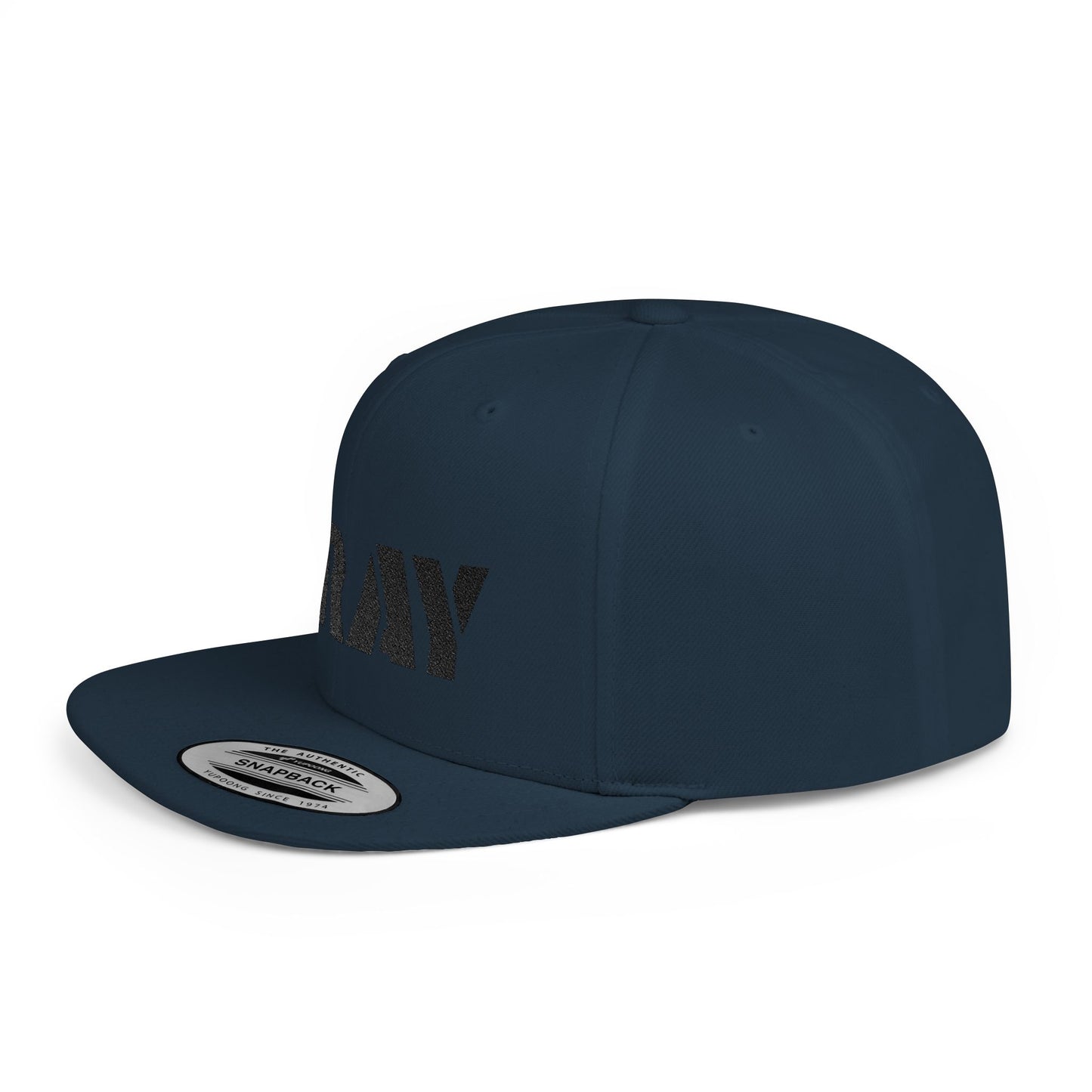 Inspirational Flat Bill Snapback Hat, Pray Adjustable Cap, Motivational Headwear, Faith-Based Gift, Casual Style Accessory