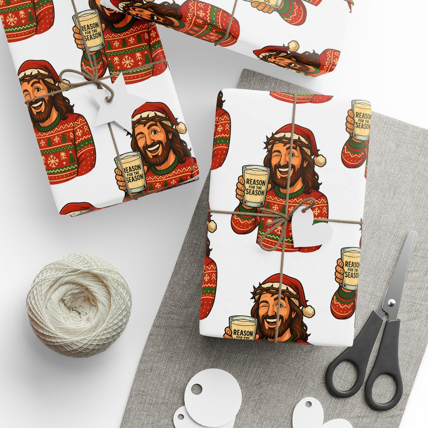 Jesus "Reason For The Season" Christmas Wrapping Paper