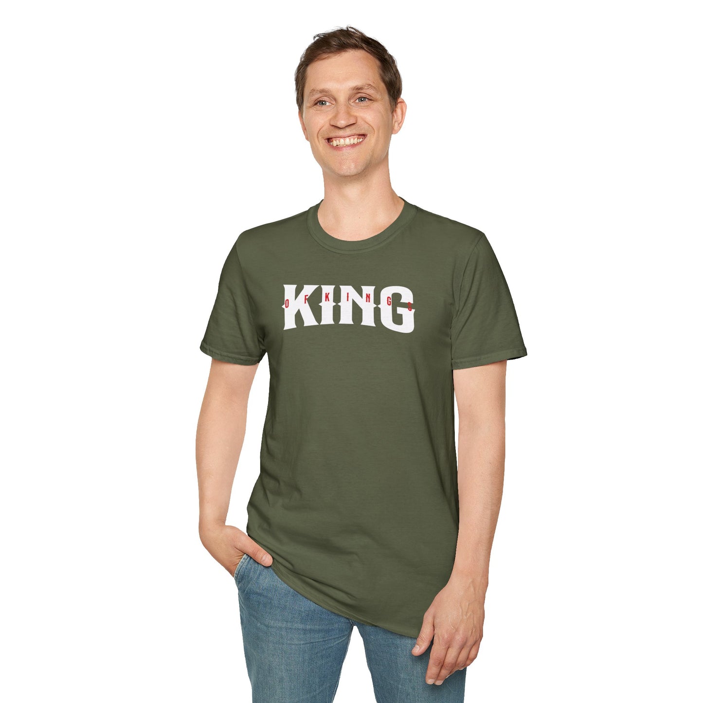 Majestic King T-Shirt | Unisex Graphic Tee for Warriors, Gifts for Dads, Birthdays, Strong Men’s Fashion, Lion Design
