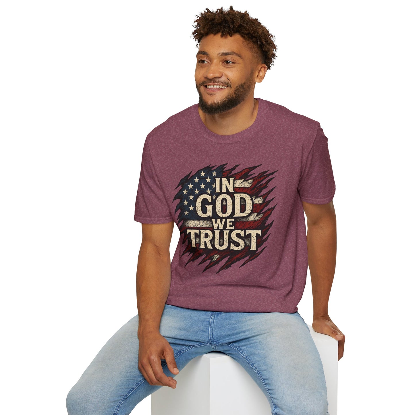 'In God We Trust'-Unisex Softstyle Tee