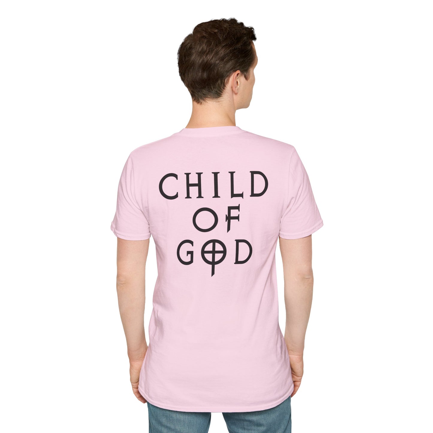 Unisex Softstyle T-Shirt - "Child of God" Graphic Tee, Casual Wear, Christian Apparel, Gift for Believers, Faith-Based Fashion