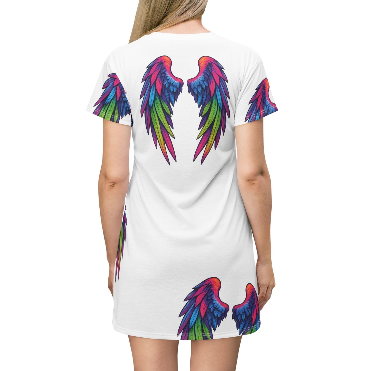 Angel Wings T-shirt Dress (AOP)