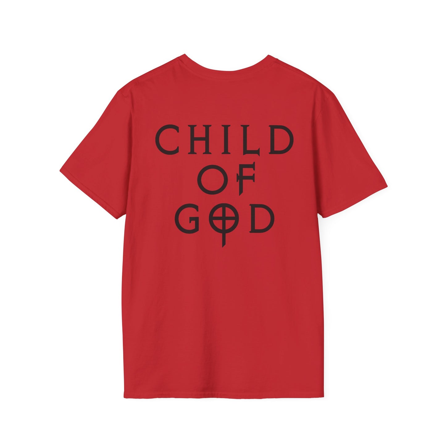 Unisex Softstyle T-Shirt - "Child of God" Graphic Tee, Casual Wear, Christian Apparel, Gift for Believers, Faith-Based Fashion