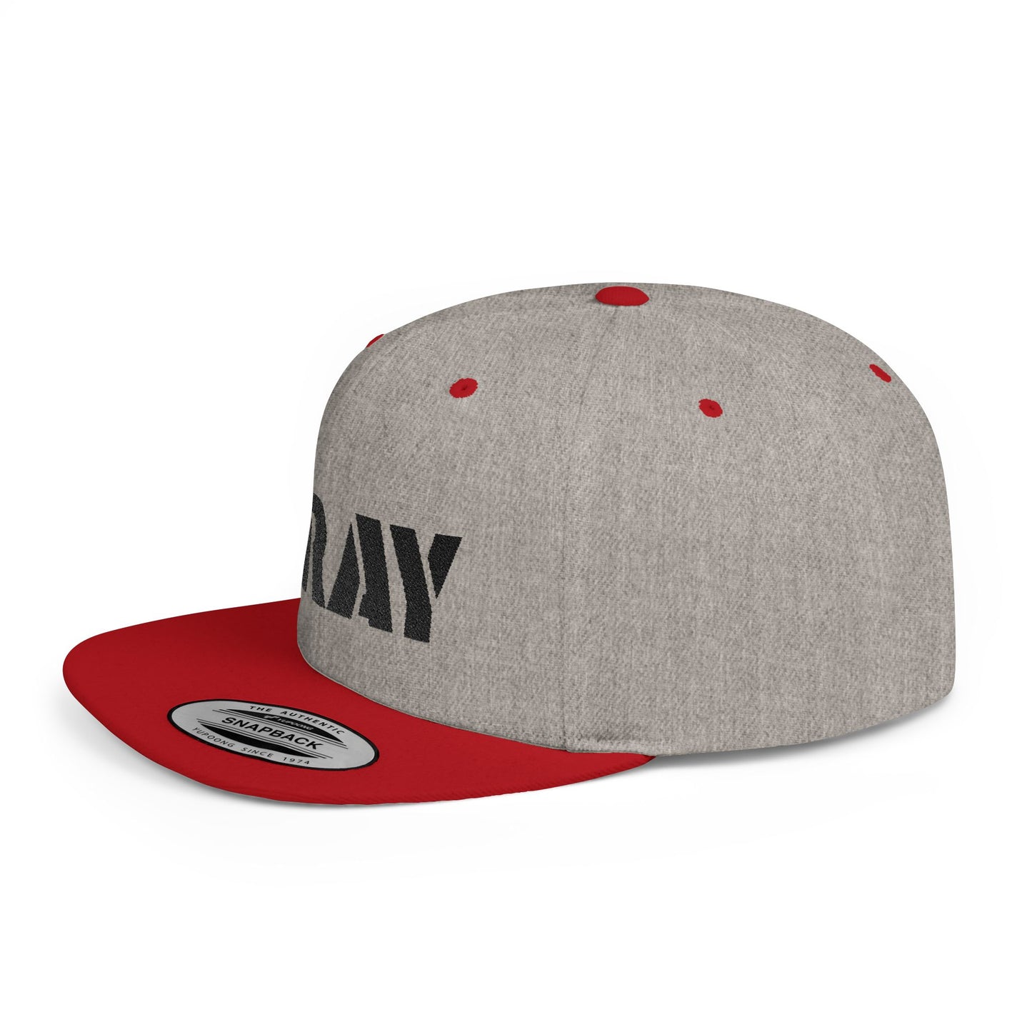 Inspirational Flat Bill Snapback Hat, Pray Adjustable Cap, Motivational Headwear, Faith-Based Gift, Casual Style Accessory