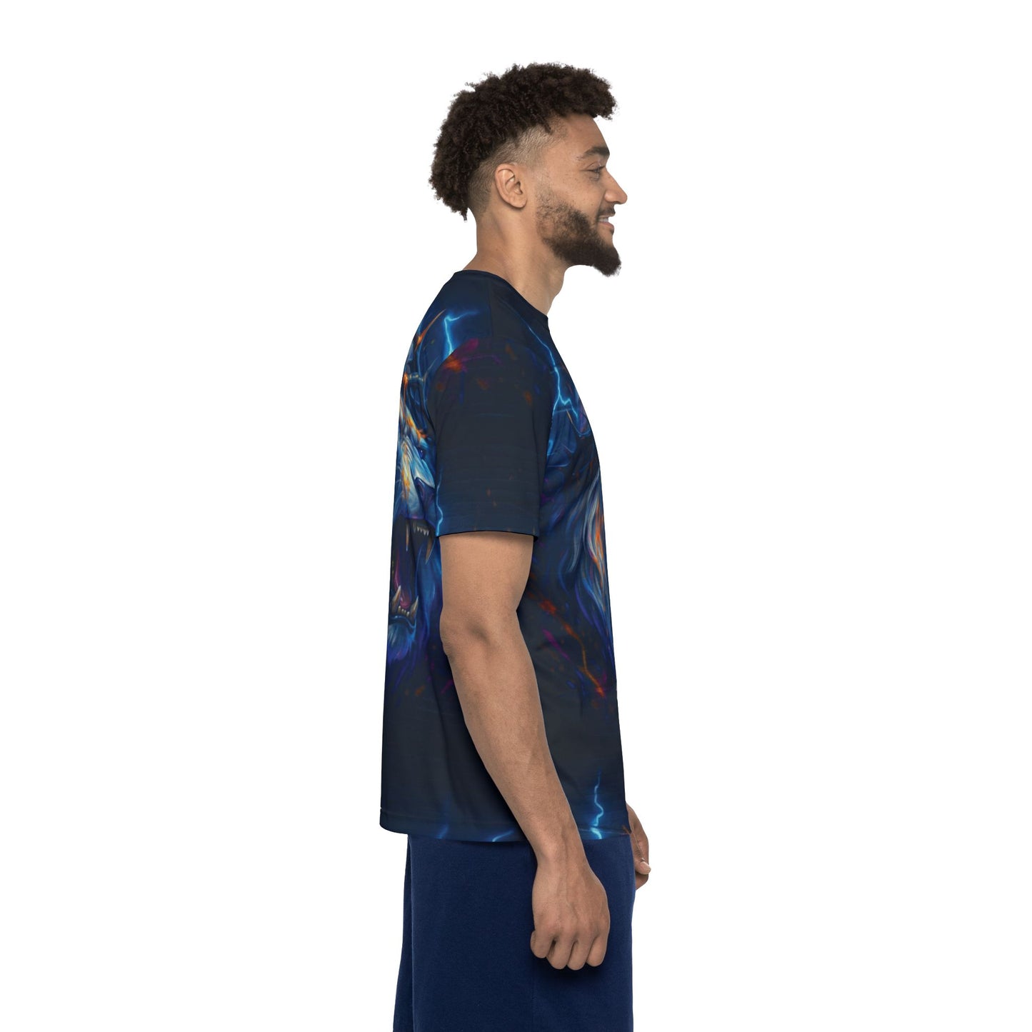 Graffiti Lion of Judah Polyester Sports Jersey(AOP)